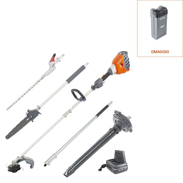 Decespugliatori a batteria BCi 530 D - Kit con 5 applicazioni, batteria Bi 540 e caricabatteria CRG 520 | Oleo-Mac