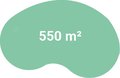 550 m² 550 m²